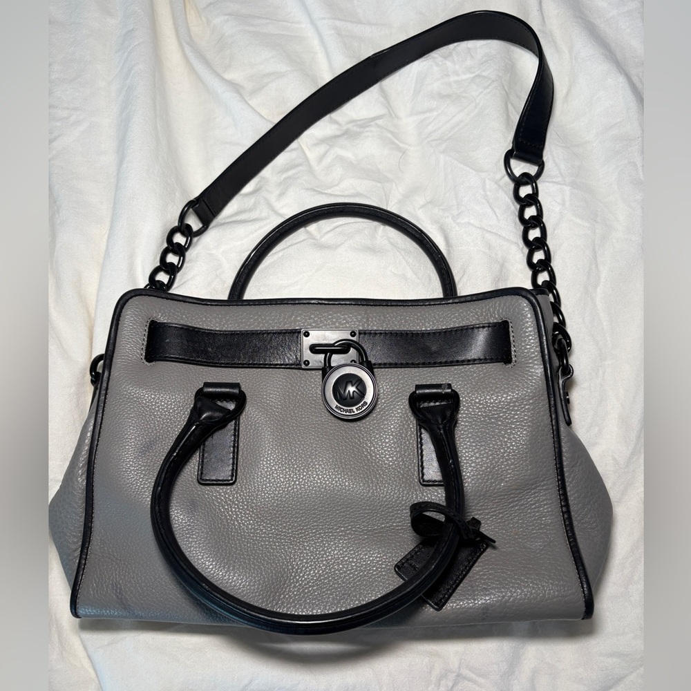 Michael Kors Black and Gray mid size bag